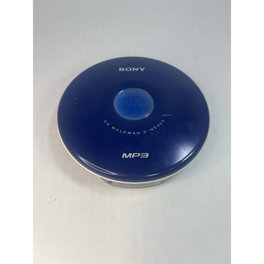 Vintage Sony Walkman D-NE005 Blue Portable MP3/CD Player UNTESTED Parts only